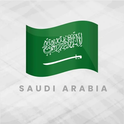 Saudi Arabia Waving Flag 3D Illustration; Saudi National Symbol Vector Anim.. 動画素材 332066513
