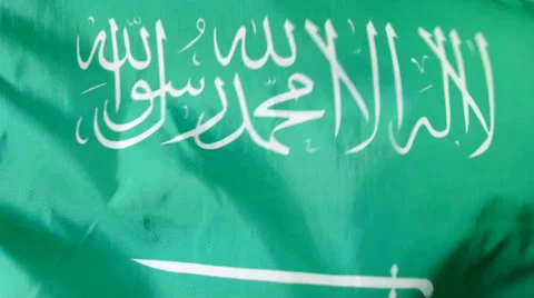 Saudi Arabian Flag Stock Footage 25102475