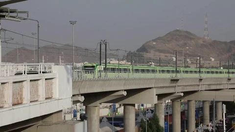 Saudi Arabian metro line begins operatio... | Stock Video | Pond5