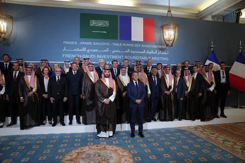 Saudi Crown Prince Mohammed bin Salman visits France, Paris, Fra - 24 Aug 2026 Foto stock