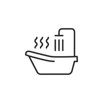 Sauna Bath Icon Stock Illustration