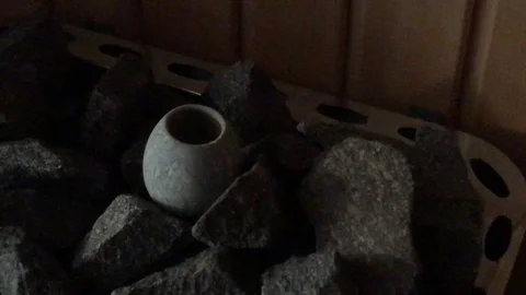 In the sauna Stock Footage 127414565