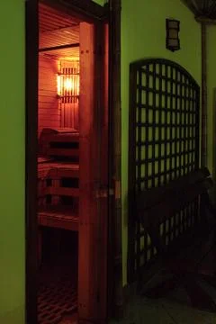 Sauna hot 스톡 사진
