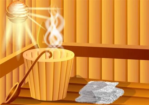 Sauna Stock Illustration