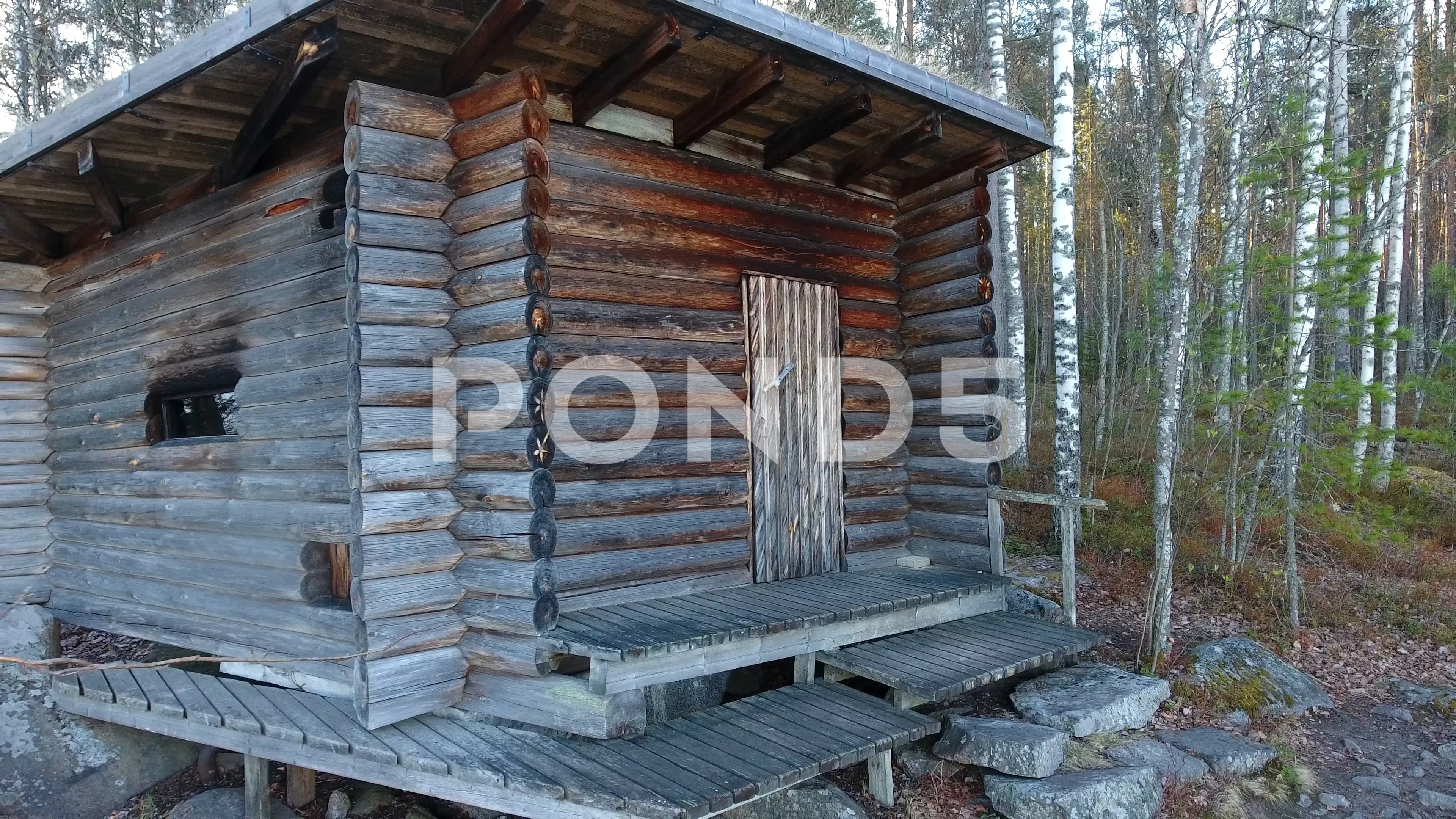 Sauna of Muuratsalo Experimental house | Stock Video | Pond5