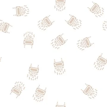 Sauna relax glyph vector seamless pattern flat Stockillustratie