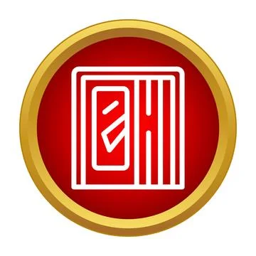 Sauna room interior icon symbolizing health and wellness Stock Illustration