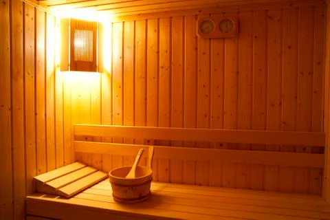 Sauna room Stock-Fotos