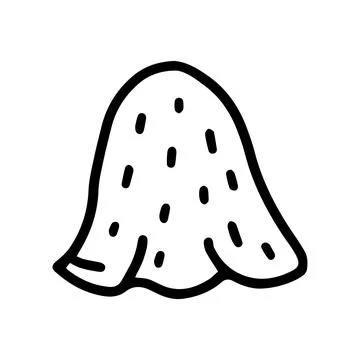 Sauna woolen hat line vector doodle simple icon Stock Illustration