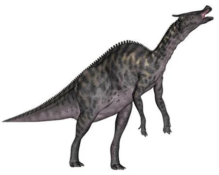 Saurolophus dinosaur - 3D render Stock Illustration