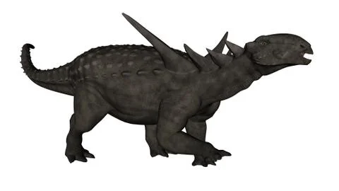 Sauropelta dinosaur - 3D render Stock Illustration