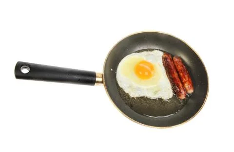 Sausage and egg Stock Photos