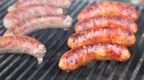 Sausage Barbecue 库存影片 4886078