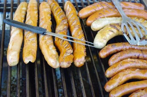 Sausage bbq Stock Photos