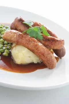 Sausage dinner Stock Photos