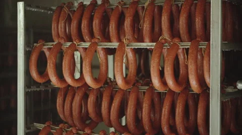 Sausage factory Video stock 44934769