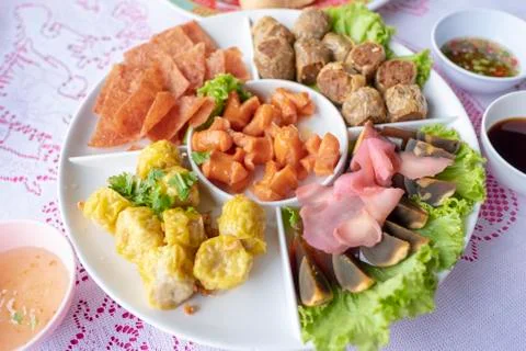 The Sausage fried Stock Photos