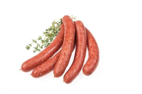 Sausage With Greenery Stock-Fotos