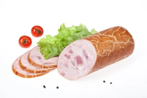 Sausage With Greenery Stock-Fotos