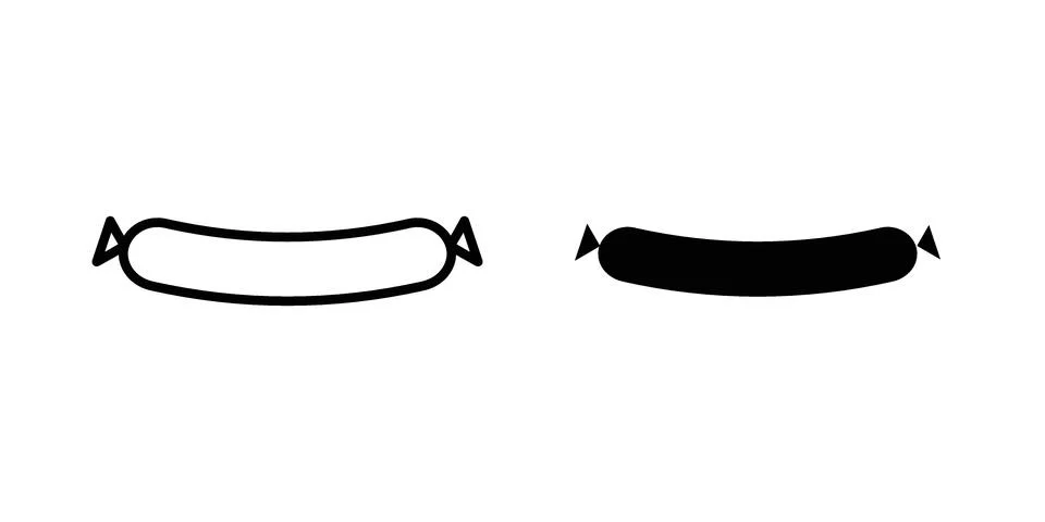 Sausage icon or illustration vector symbols Stock Illustration