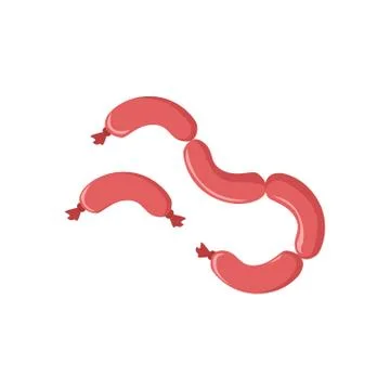 Sausage Icon Vector Illustration Stock Illustration