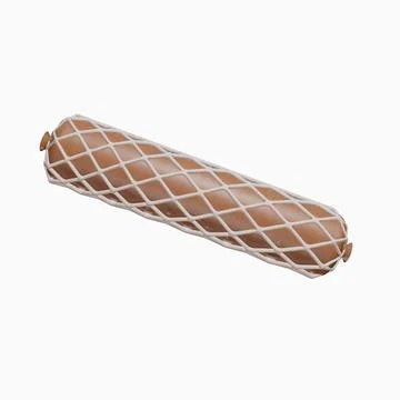 Sausage, the image is isolated on a white background Stock Illustration