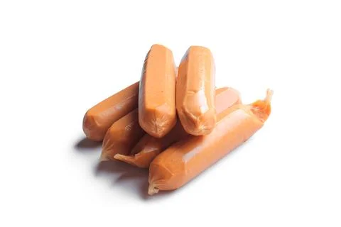 Sausage isolated on white background 스톡 사진