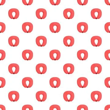 Sausage link continuous pattern food background design Stock Illustration