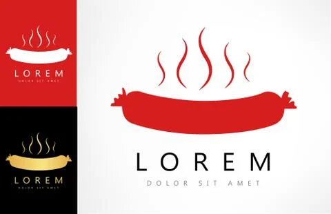 Sausage logo Stock Illustration