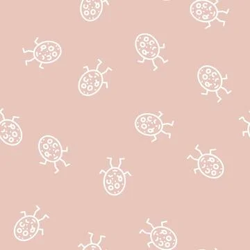 Sausage meat character line vector seamless pattern Stock Illustration