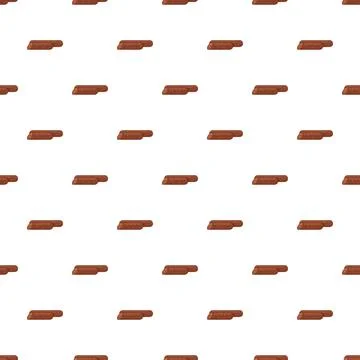 Sausage meat repeating pattern on white background Stock Illustration