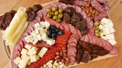 Sausage mix on cutting board. Stock Footage 239975481