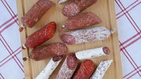 Sausage mix on the table. Stock Footage 238583611