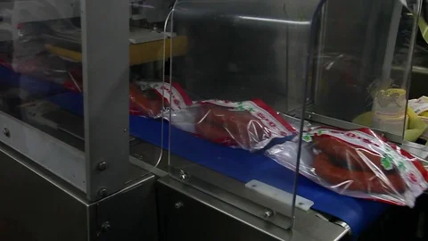 Sausage in the package Stock Footage 81236471