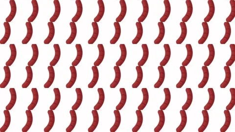Sausage Pattern Background Stock Footage 323105715
