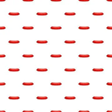Sausage pattern design creating a food background Stock Illustration