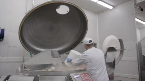 Sausage production Stock Footage 43885615