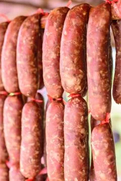 Sausage raw, Stock Photos