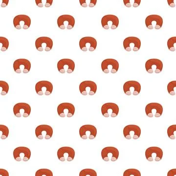 Sausage ring food pattern repeating background design イラスト素材
