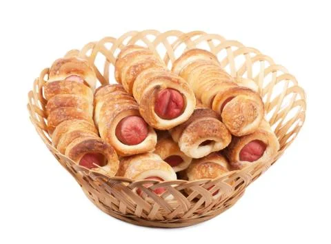Sausage rolls Stock Photos