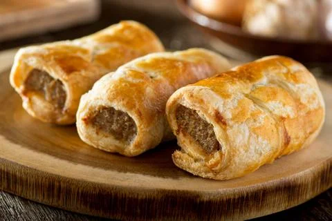 Sausage Rolls Stock Photos