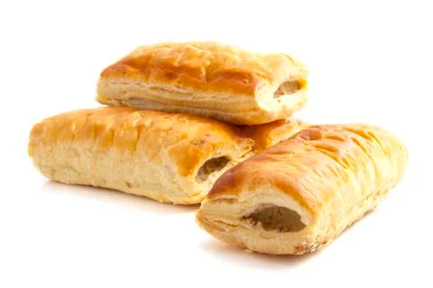 Sausage rolls Stock Photos