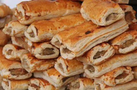 Sausage Rolls. Stock Photos