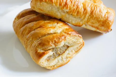 Sausage Rolls Stock Photos