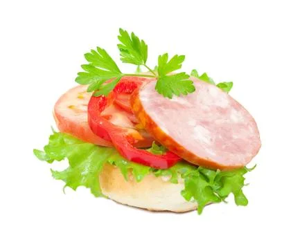 Sausage sandwich Stock Photos