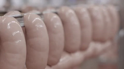 Sausage, semi-finished Stock Footage 43607157