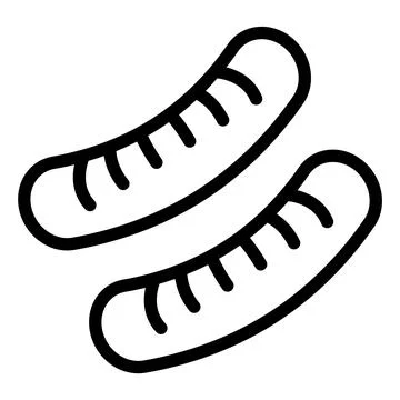 Sausage Vector Icon Design Illustration Illustrazione stock