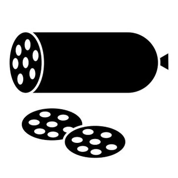 Sausage vector icon Stock Illustration