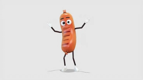 Sausage wave greeting 库存影片 167093900
