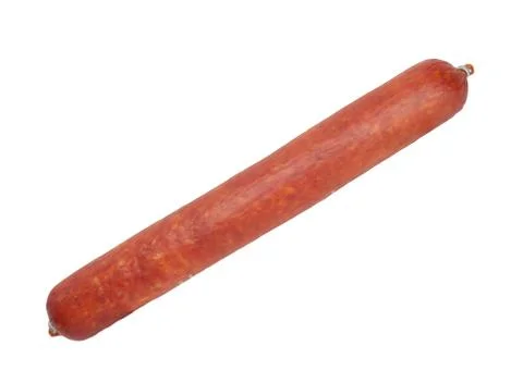 Sausage on a white background Stock Photos